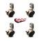 Service Caster 2 Inch Antique Brass Hooded Nylon Wheel Caster with Brake and Inside Mount Set SCC-GR02S50D-NYS-WA-B-716X78-CB90-4 - alternate 3